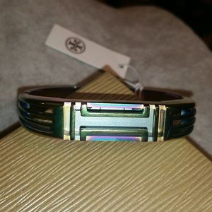 Authentic Tory Burch, Iridescent Fit Bit Flex Brac